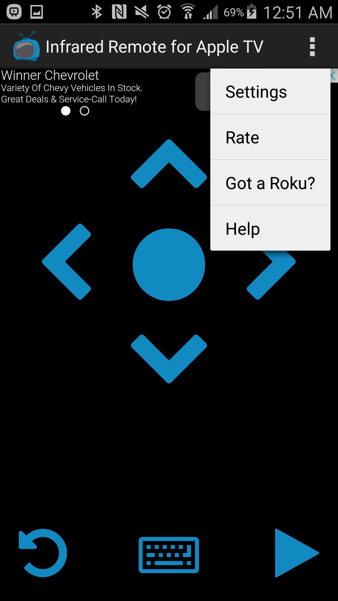 Infrared Remote for Apple TV