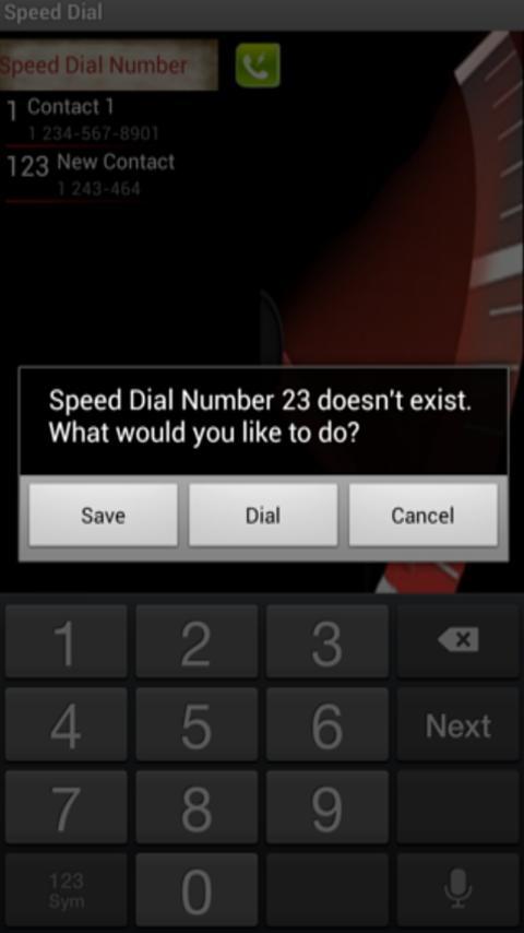 Speed Dial Widget