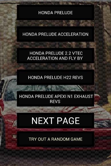 Engine sounds of Prelude