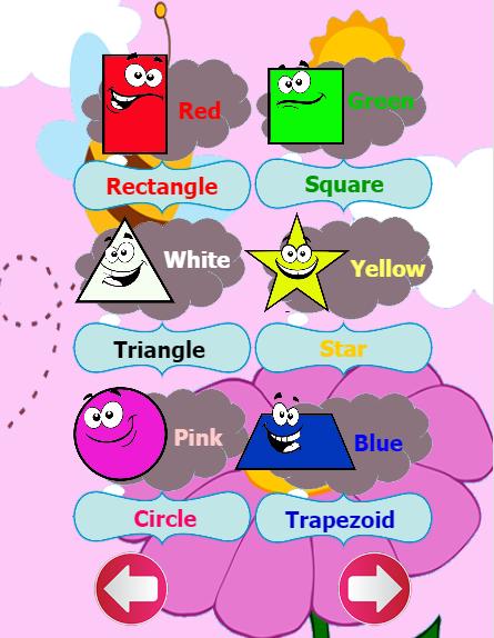 Learn color and shapes english