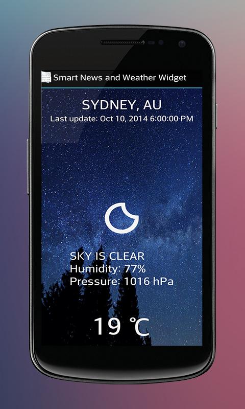 Smart News and Weather Widget