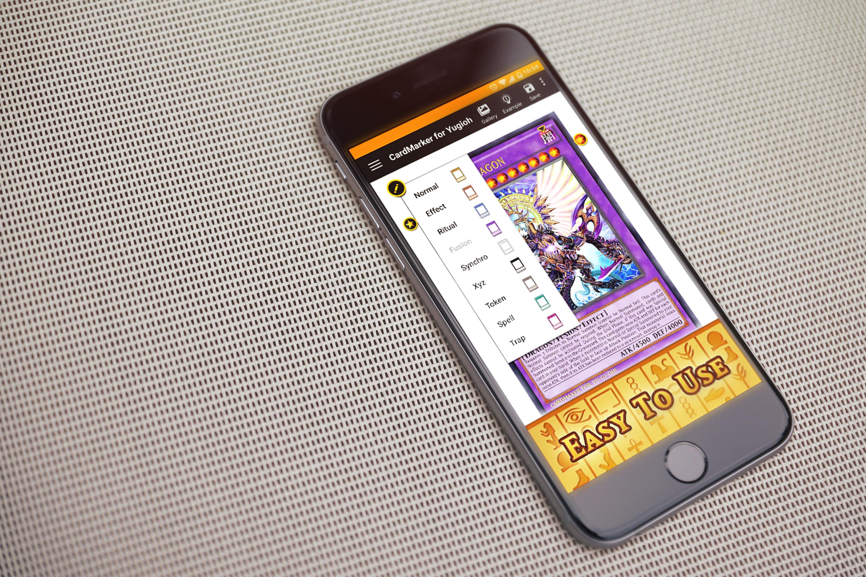 Maker card for YugiOh