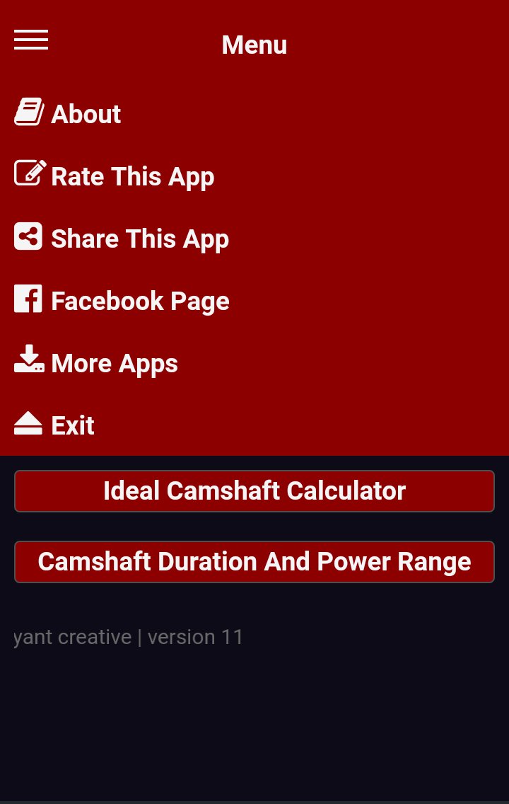 Ideal Four 4 Stroke Camshaft Duration Calculator