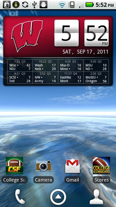 Wisconsin Badgers Live Clock