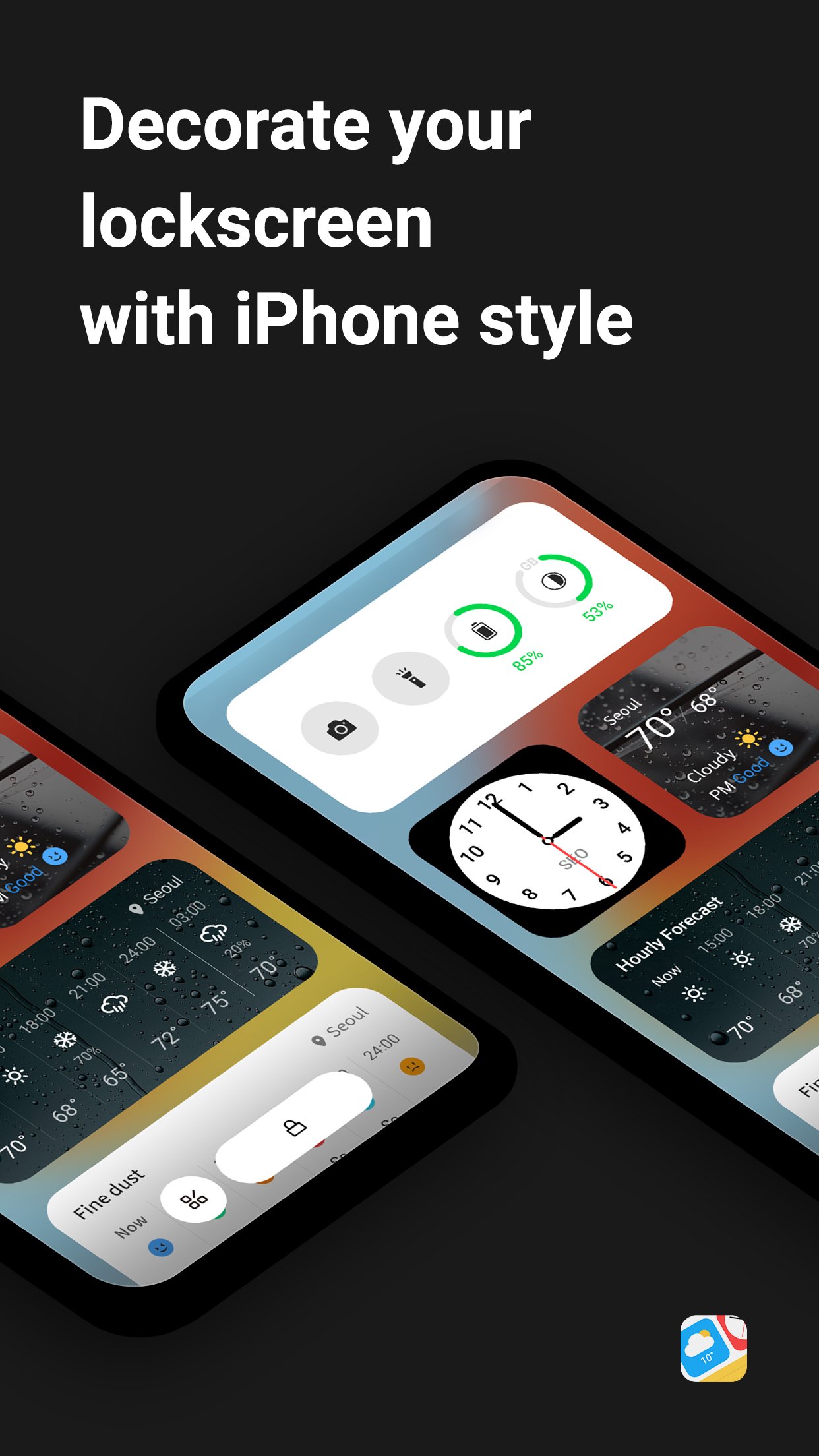 Lockscreen Widget - Weather