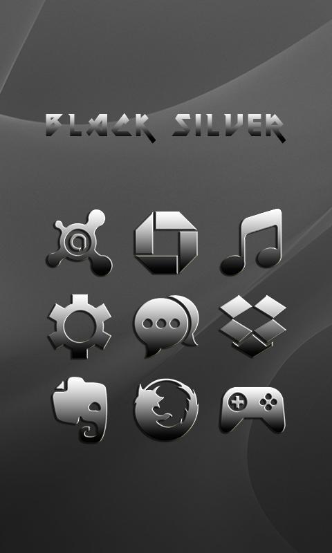 Black Silver - Solo Launcher Theme