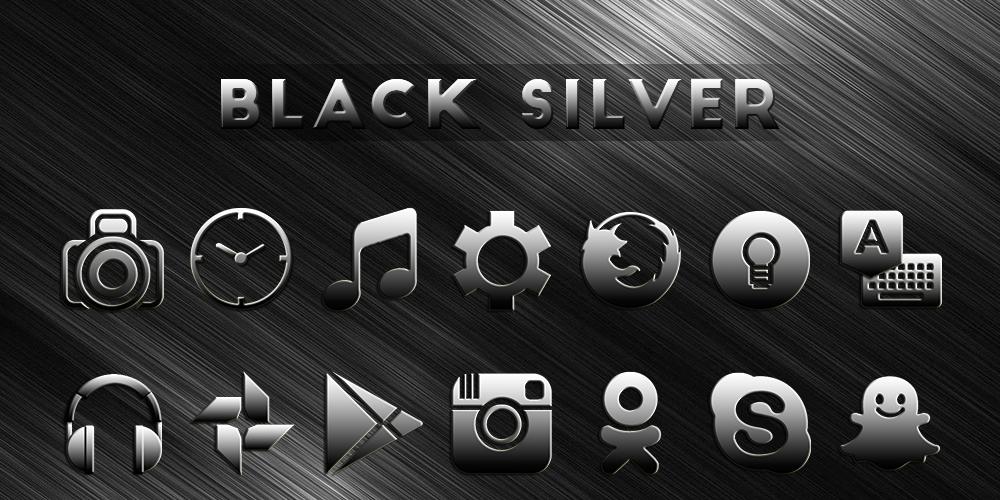 Black Silver - Solo Launcher Theme