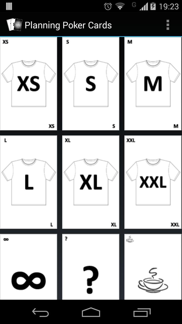 Complete Planning Poker Cards