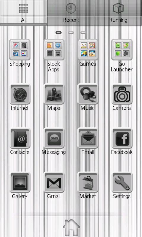 Whitewashed Go Launcher EX