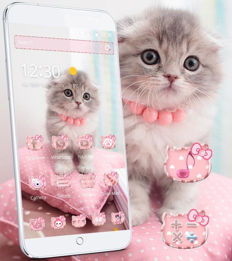Pink Cute Kitty Cat Theme