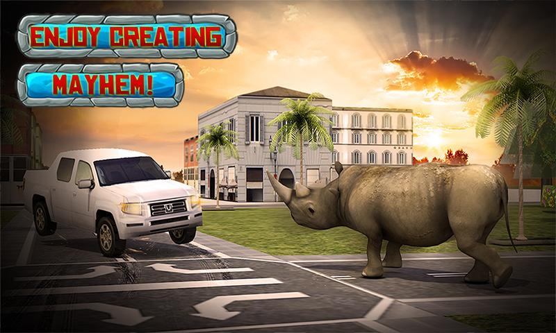 Crazy Rhino Attack 3D