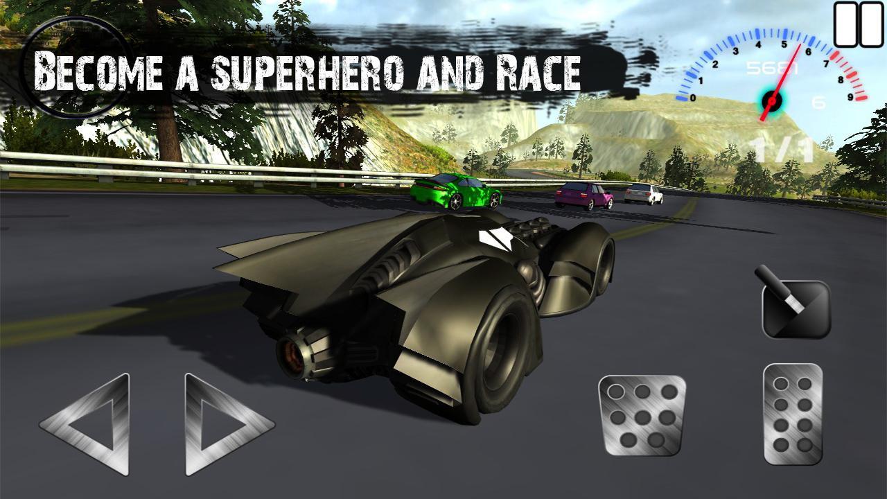 Driver Batmobile Super Racing