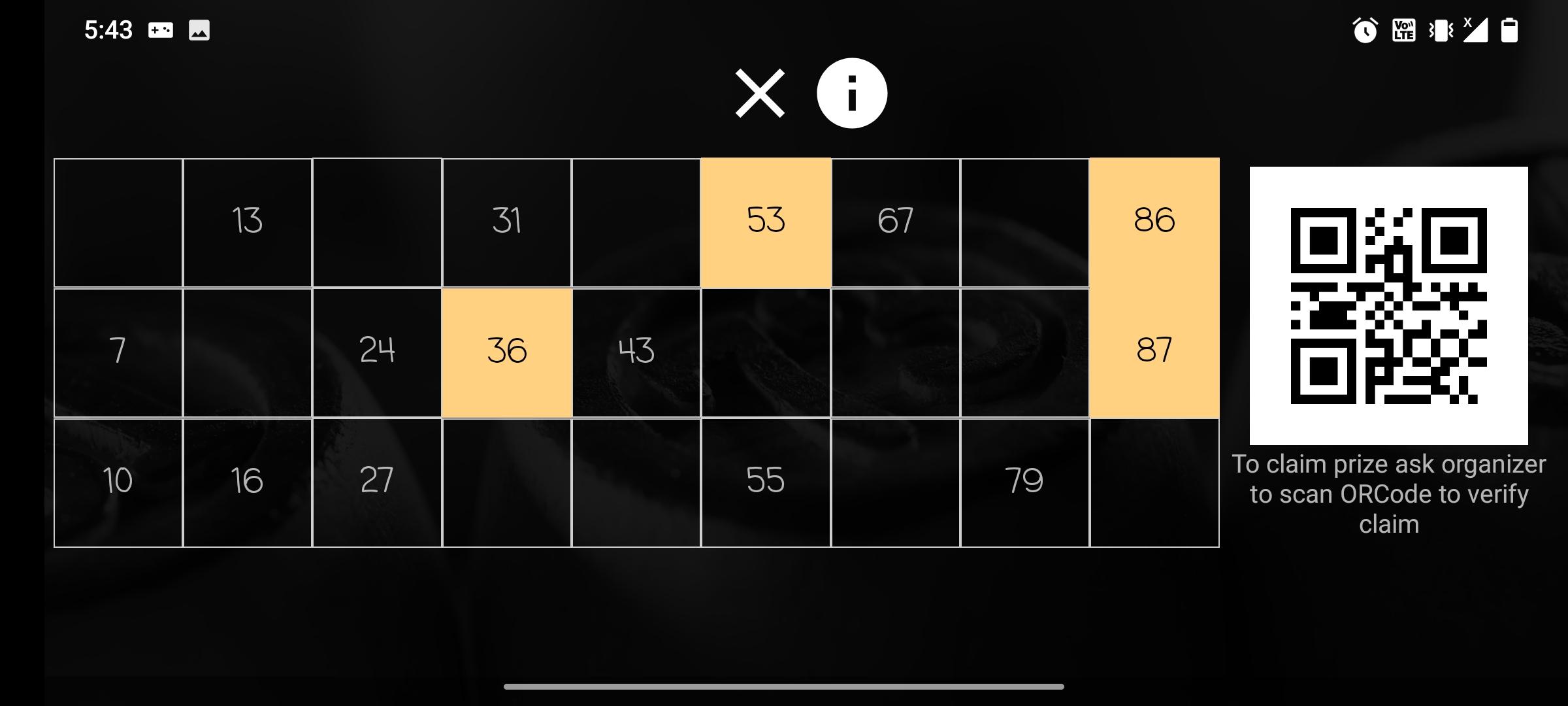 Housie  Tambola Board