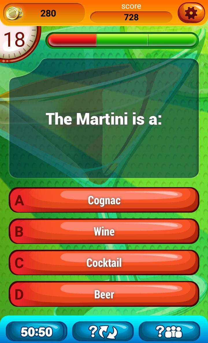Drinks & Cocktails Trivia Quiz