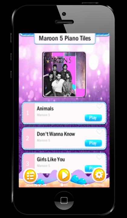 Maroon 5 Piano Tiles