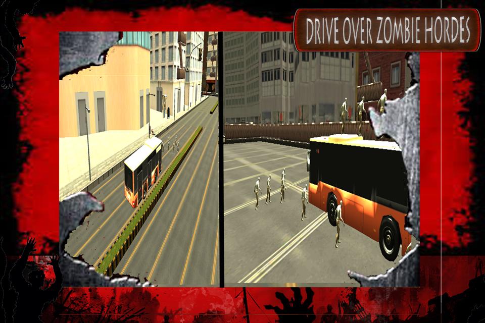 Road Bus Zombie Samsh 3D
