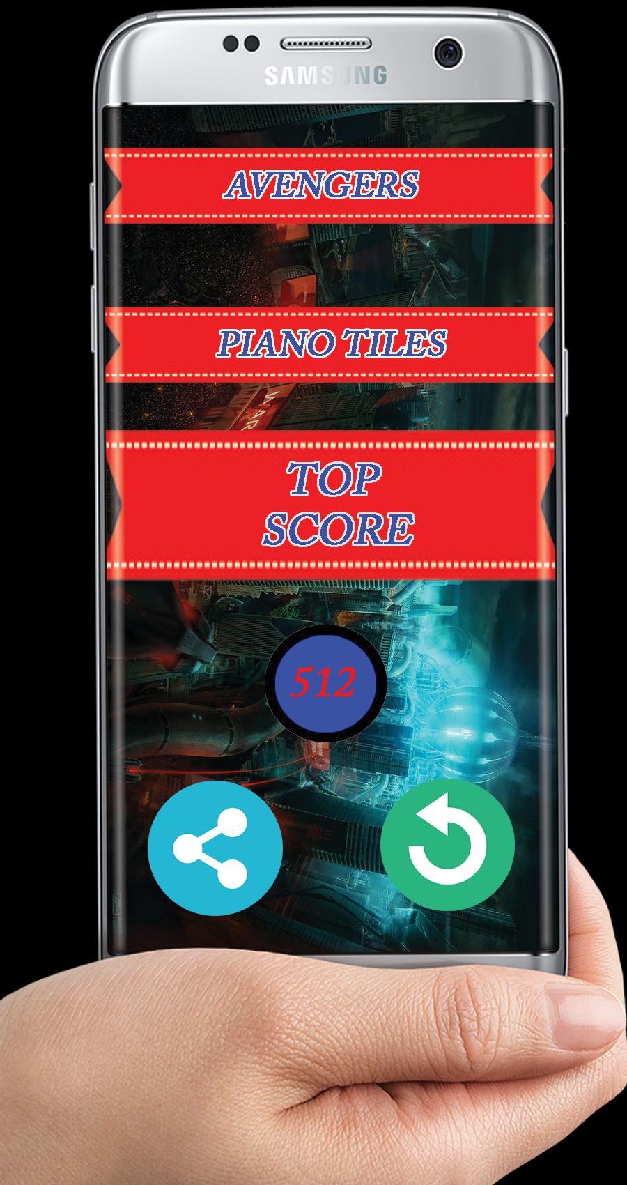 Avengers Piano Tiles