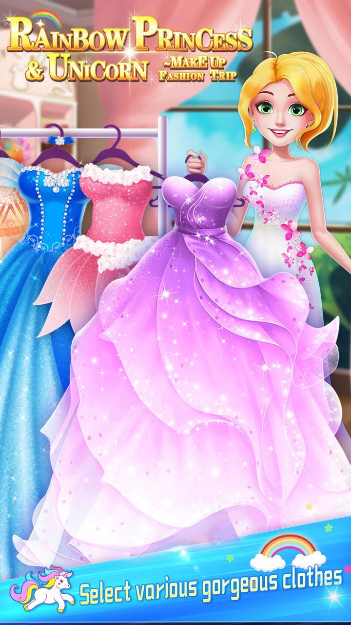 Rainbow Princess & Unicorn Makeup - Fashion Trip