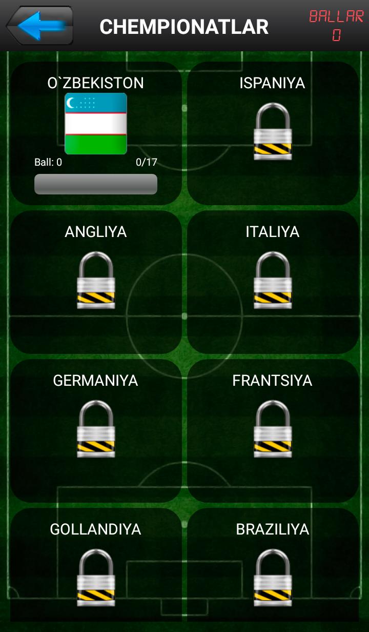 Futbol jamoalarini toping