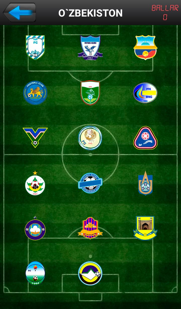 Futbol jamoalarini toping