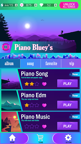 Piano Bluey's Tiles Game