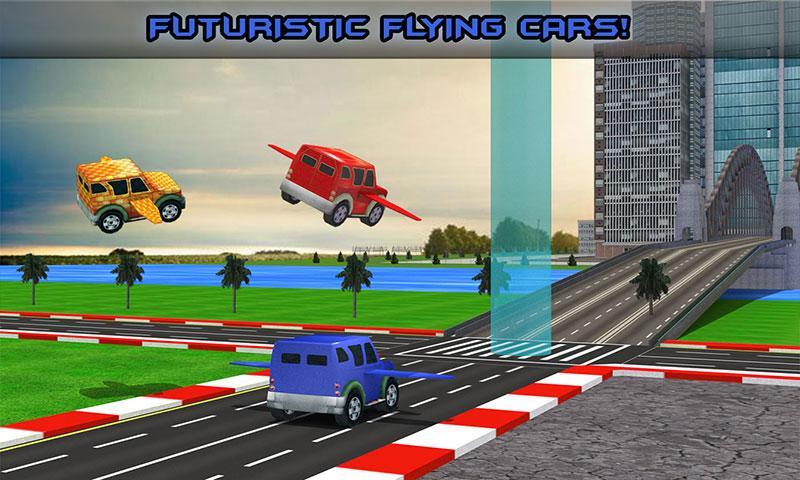 Futuristic Kids Flying Cars