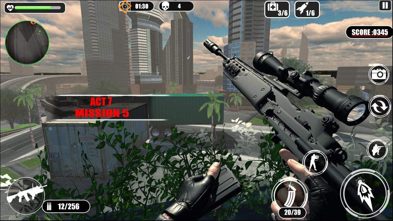 Alone Army Sniper Shooting