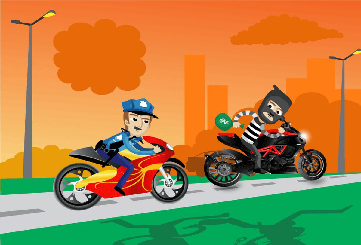 Police vs Thief : Moto