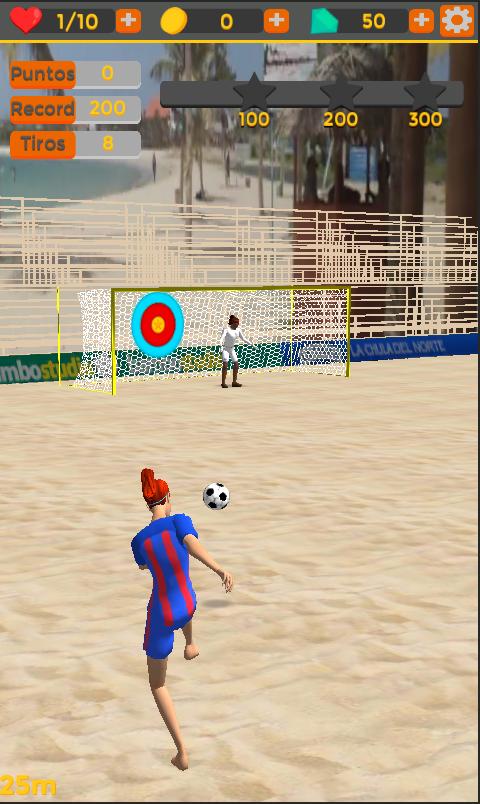 Shoot Goal - Girls Beach Soccer: summer freekick