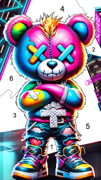 3D Art:Color by Number Game