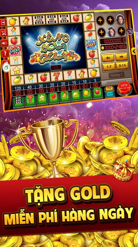 Loc Vang 777 - Game xeng, slots, cua bau online