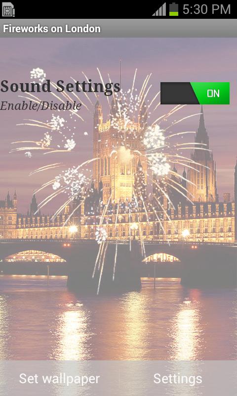 Firework on Touch Live Wp