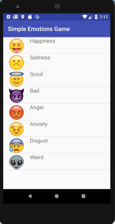 Simple Emotions Game