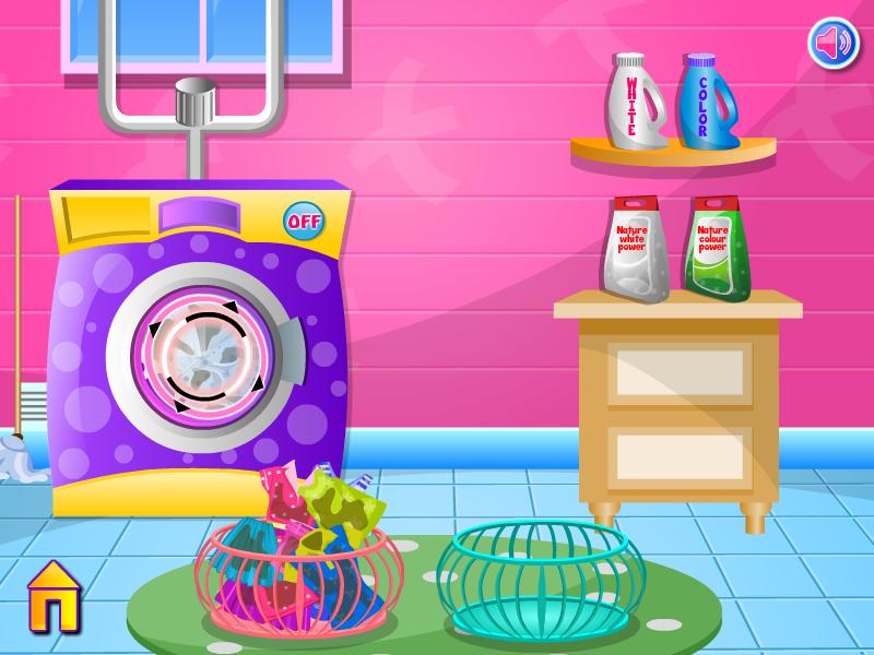 Laundry clothes girls games