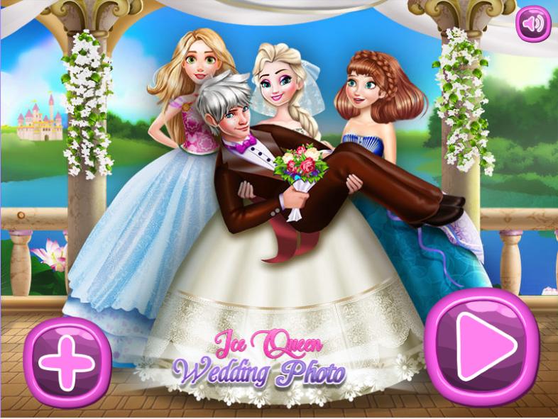 Ice Queen Wedding Photo Girl Games