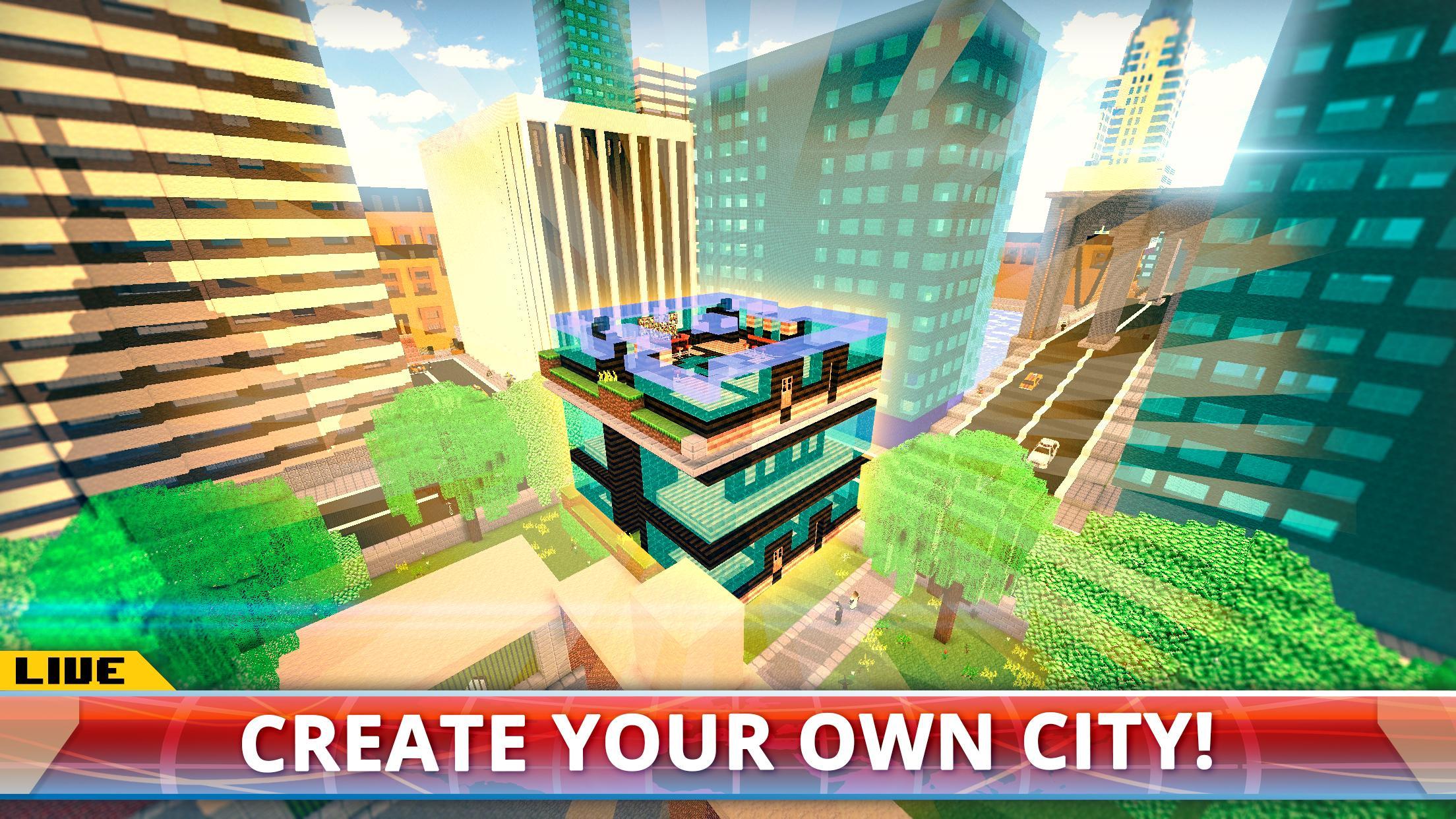 New York City Craft: Blocky NYC Building Game 3D