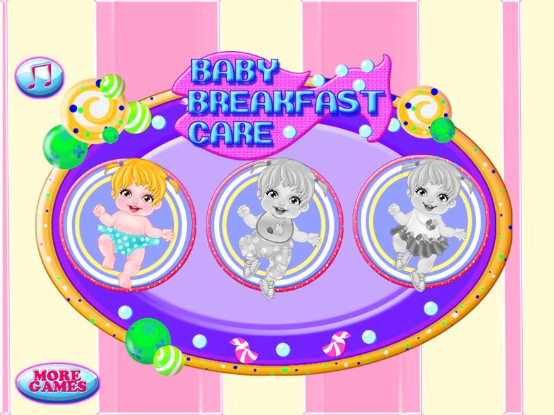 Baby breakfast games for girls