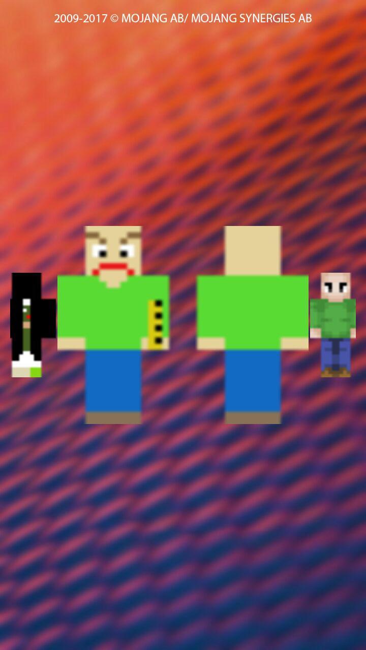 Baldi skins for MCPE