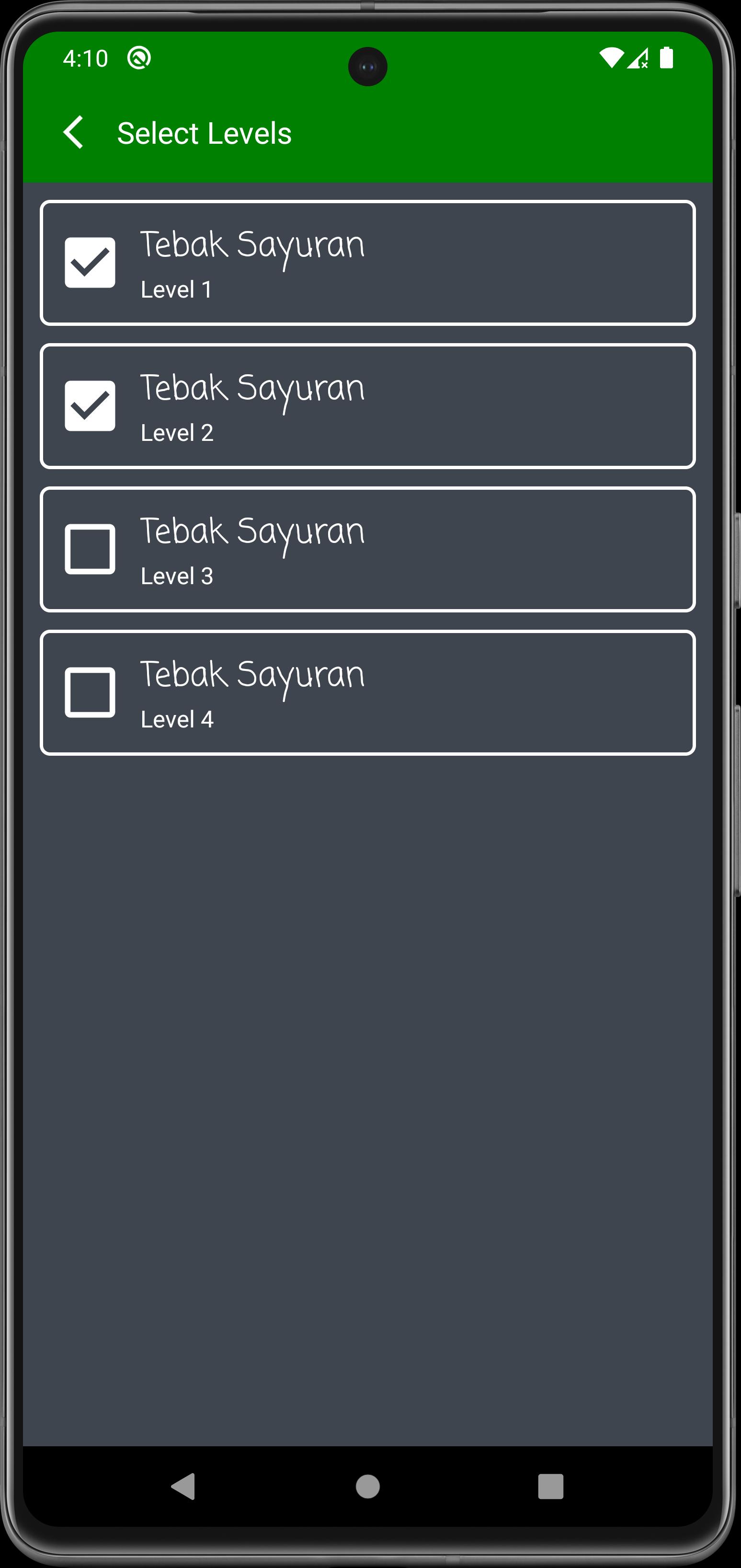 Tebak Sayuran