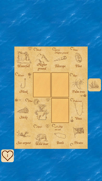 Marooned is a cards solitaire