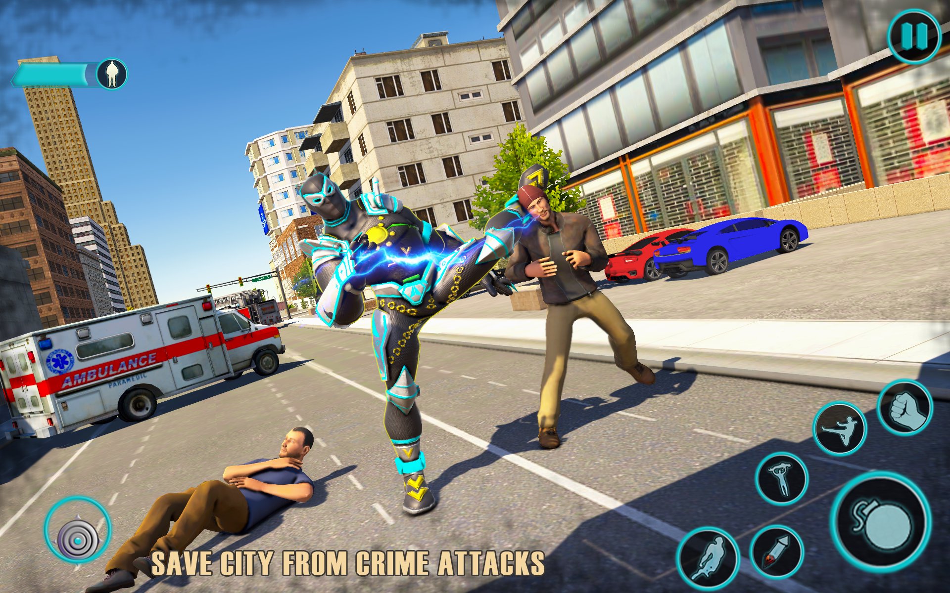 Flying Panther Robot Hero Game