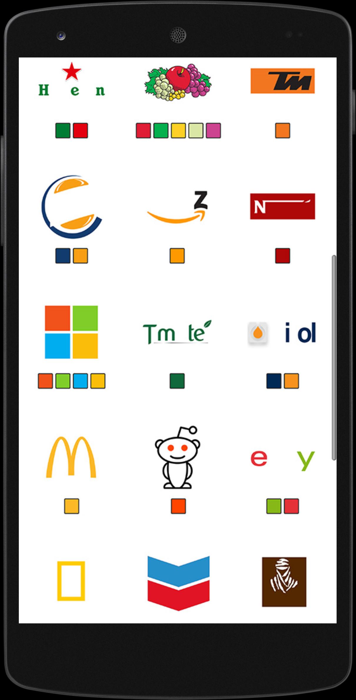 Answers for Logo Quiz (Colors)