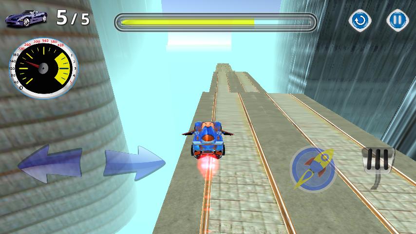 Turbo Flying Car Race