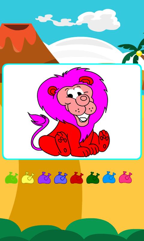 Coloring Game-Proud Lion