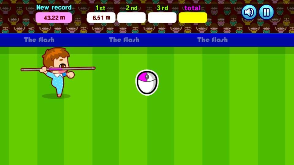 Baby javelin throw