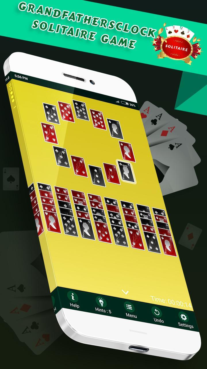 Grandfather's Clock Solitaire  - Classic Card Game