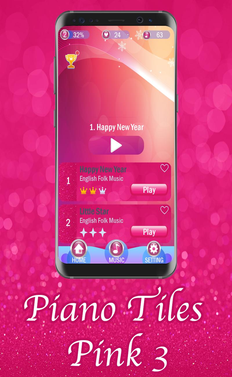 Piano Pink Tiles 3