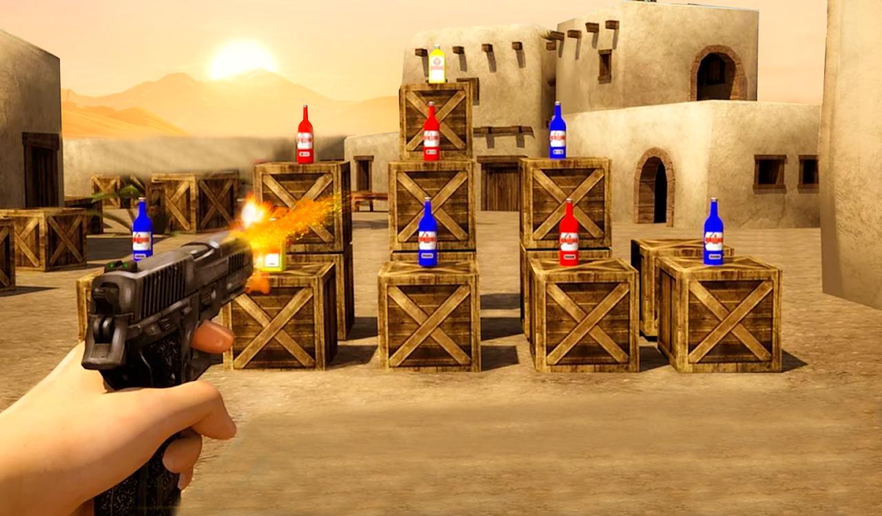 Bottle Shoot - Real Guns 3D Bottle Shoot