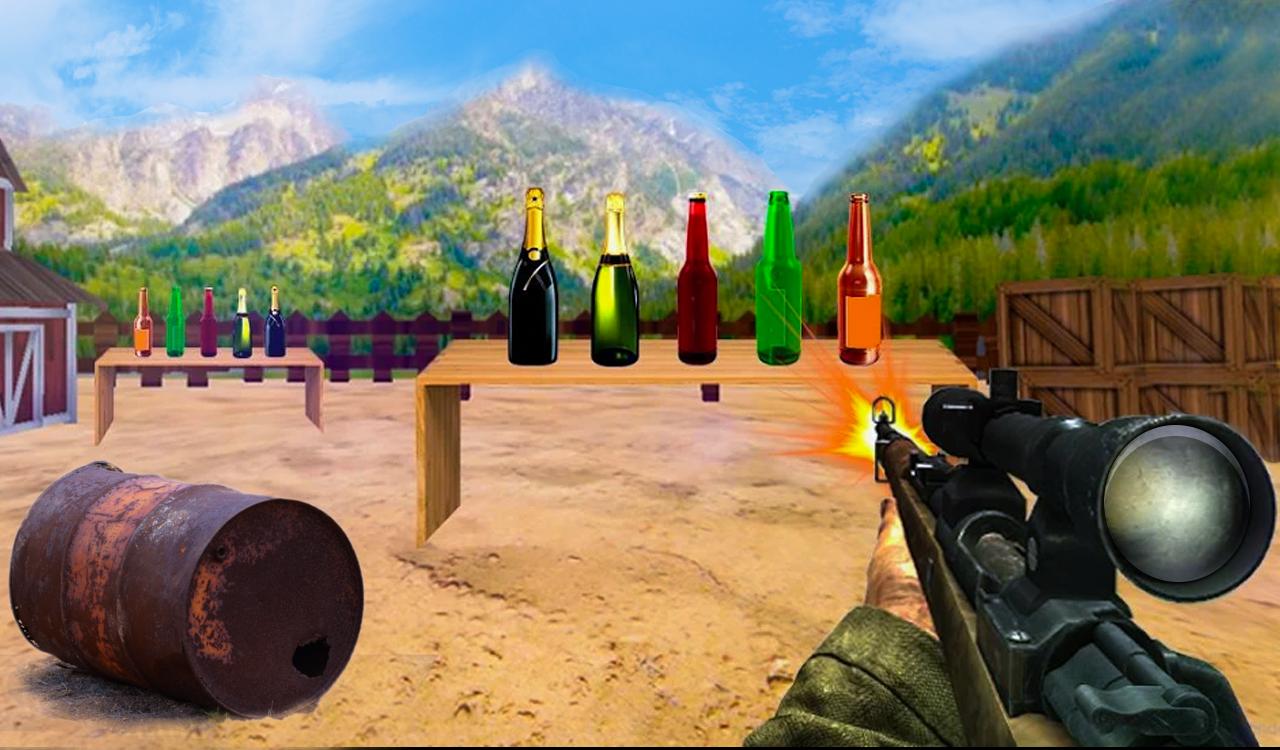 Bottle Shoot - Real Guns 3D Bottle Shoot