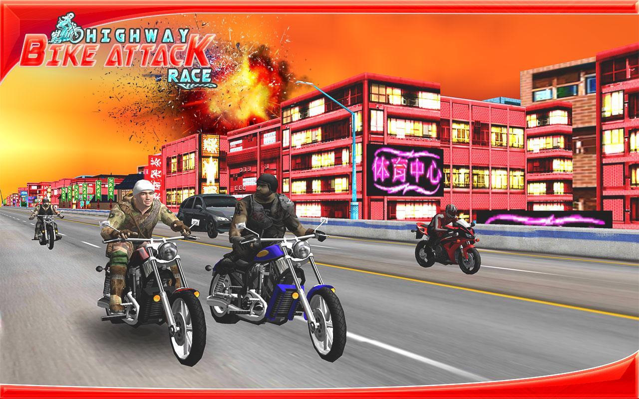 Highway Bike Attack Race